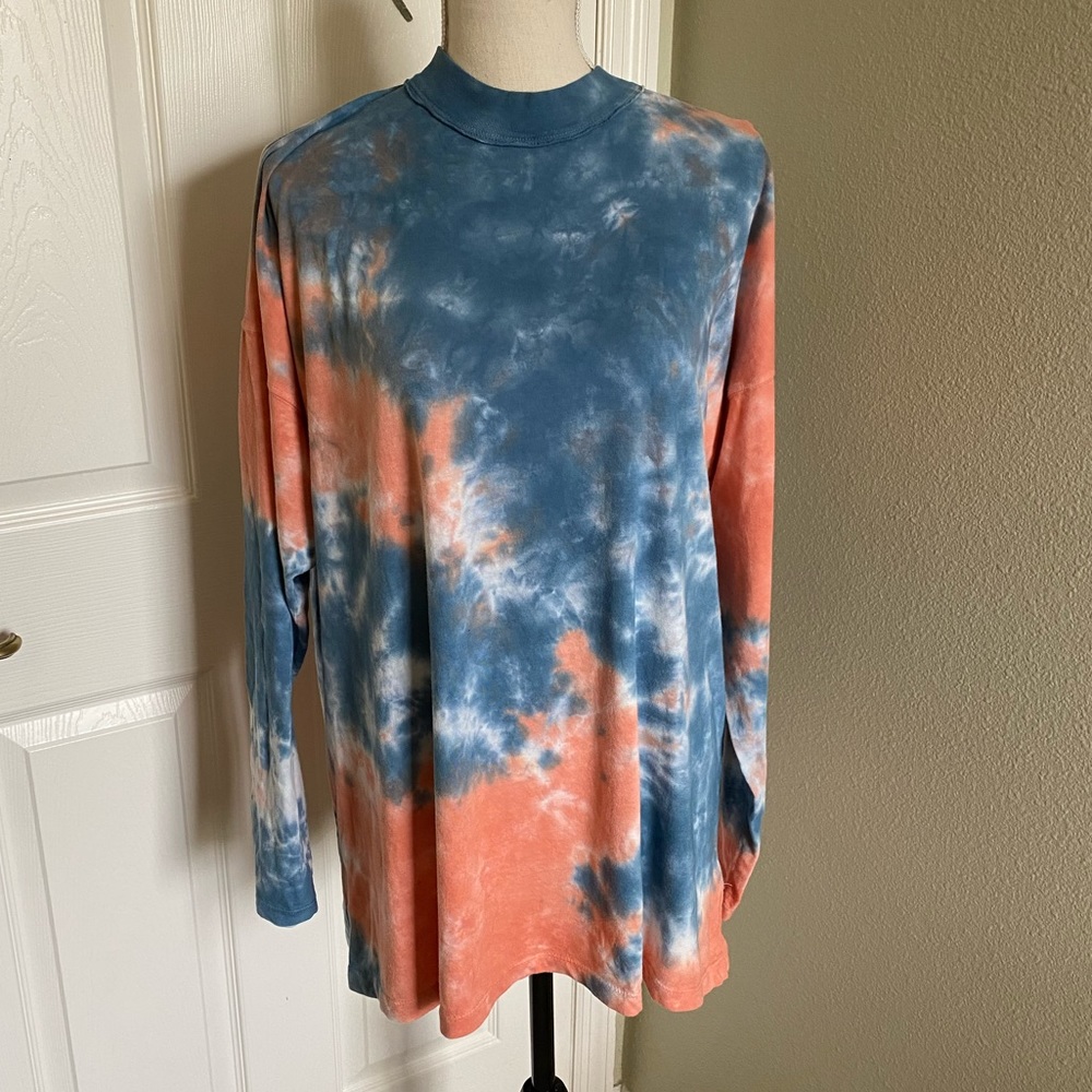 Free People Tie Dye Long Sleeve Tee